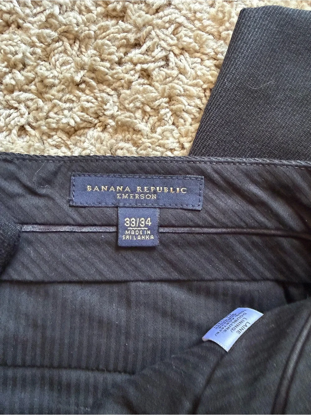 Banana Republic Men's Black Dress Slacks